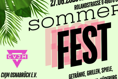 CVJM Sommerfest 27.06. 15:30 Uhr