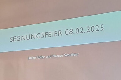 Segnungsfeier f&uuml;r unsere beiden neuen Hauptamtlichen