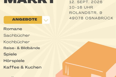 B&uuml;cherflohmarkt am 12. September 2026
