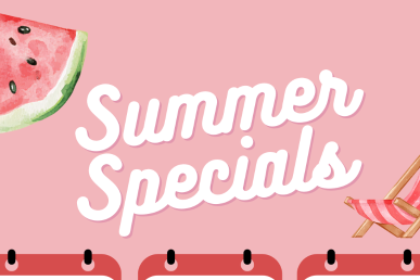 Summer Specials 04. - 07.08., 10. - 12.08.